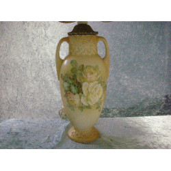 Faience Lamp yellow no 1762, 31.5 cm and 50 cm with screen