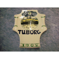 Tuborg brewery plate 1905, 23x18 cm, Aluminia