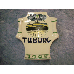 Tuborg bryggeri platte 1905, 23x18 cm, Aluminia