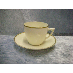 Aakjaer cream, Coffee cup set no 102, 6x7.4 cm, B&G-2