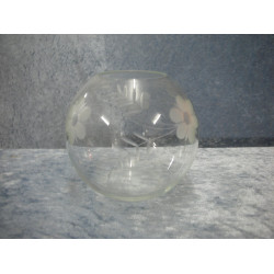 Glas Vase rund, 10x6 cm