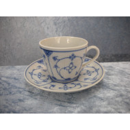 Blue Fluted, Coffee cup set no 42012, 6x7 cm, Made in GDR