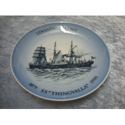 Danish Marine plate no 8 - 1978, The Emigrant Ship, SS "Thingvalla" 1875-1900, Factory first, Bing & Grondahl