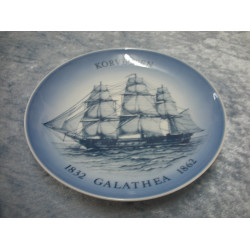 Danish Marine plate no 16 - 1986, Corvette, Galathea 1832-1862, Factory first, Bing & Grondahl