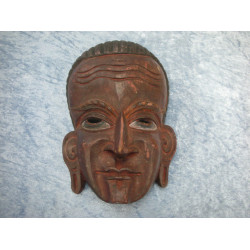Asiatisk ? Maske af træ, 24x15 cm