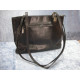 Belsac Bag in black leather, 26x36 cm