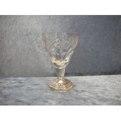 Port wine glass / Liqueur glass on silver base, 8.5x5 cm