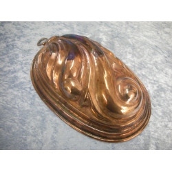 Copper Cooking form oval, 9x30x19 cm