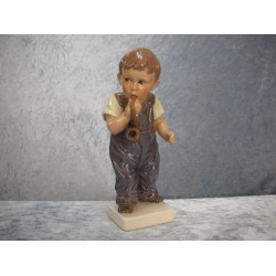 Dahl Jensen, Boy with pipe no 1027, 16 cm, Factory first