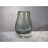 Black smoky sample glass, Vase smoky, 16.5x6.5 cm, Holmegaard