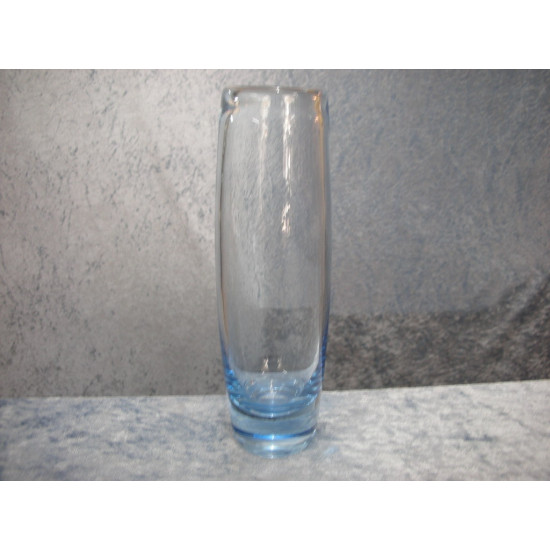 Akva Glass Vase light blue, 22x5.5 cm, Holmegaard