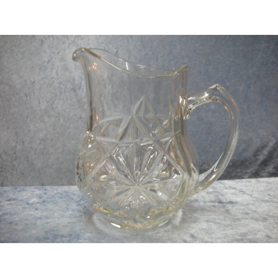 Glass Jug in pressed glass, 18 cm