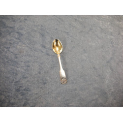 Mussel silver plated, Salt spoon with gold in spoon, 6.5 cm