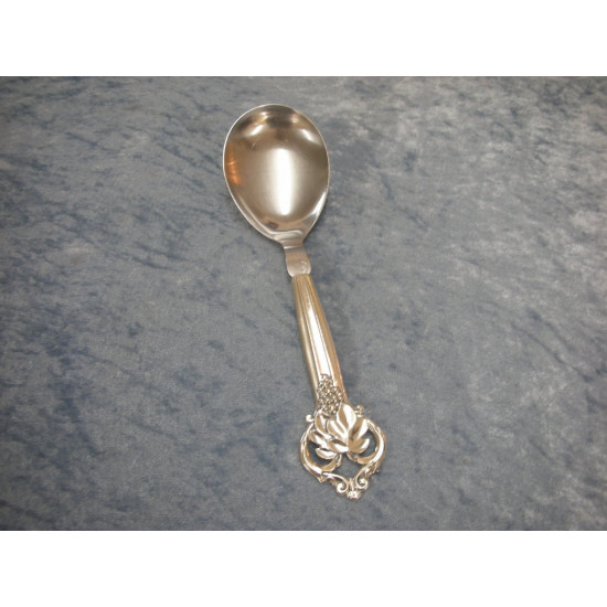 Various silver cutlery 45 with grape vine, Serving spoon with steel, 21.5 cm, Cohr