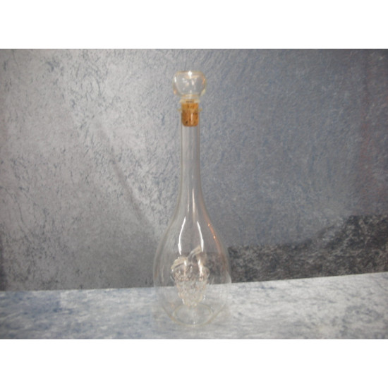 Carafe with grapes clear glass, 31.5 cm