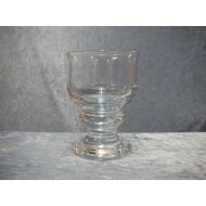 Tivoli glas, Hvidvin, 10.5x7.5 cm, Holmegaard