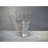 Tivoli glas, Hvidvin, 10.5x7.5 cm, Holmegaard