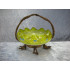 Glass bowl on metal stand, 17x17 cm