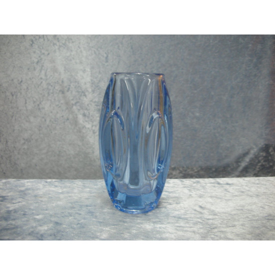 Glass Vase light blue, 14.8x5 cm