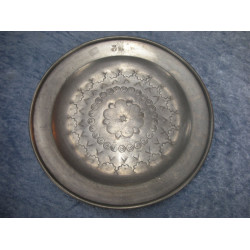 Tin Dish with embossed pattern, 21.2 cm