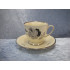Black Rose china, Coffee cup set, 6.3x7.5 cm, Kpm-2