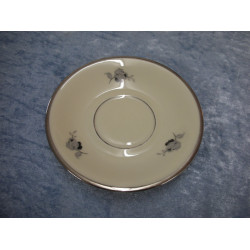 Sort Rose china, Saucer for coffee cup, 12.8 cm, Kpm-2
