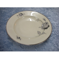 Black Rose china, Plate deep, 24.5 cm, Kpm-2