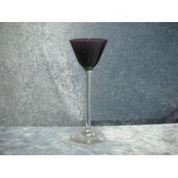 Purple Schnapps glass, 13.5x5.2 cm