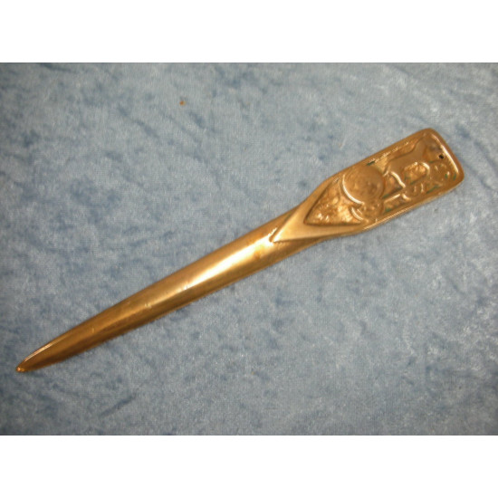 Malm Papirkniv / Brevkniv med Solvognen, 21 cm