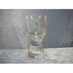Frimurerglas / Rakkerglas, 12.5x6.3 cm