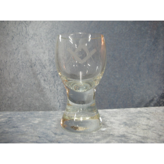 Mason glass, 12.5x6.3 cm