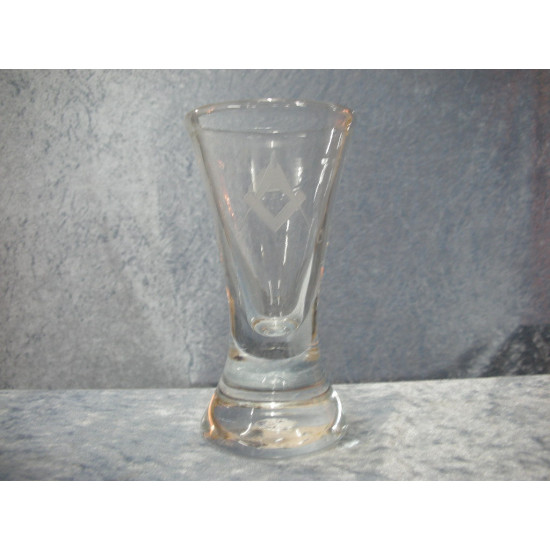 Mason glass, 16.4x8.3 cm
