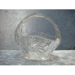 Crystal Bowl with handle, 14.5x15.5x11 cm, Germany