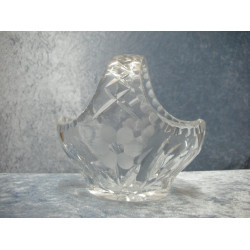 Crystal Bowl with handle, 13.5x15x10 cm