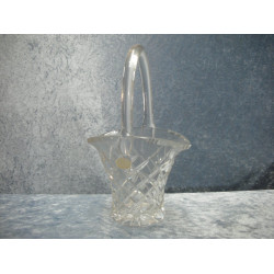Crystal Bowl with handle, 20x12x10 cm