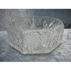 Crystal Bowl octagonal, 7.5x18 cm