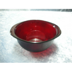 Glass Bowl red, 7x15x13 cm