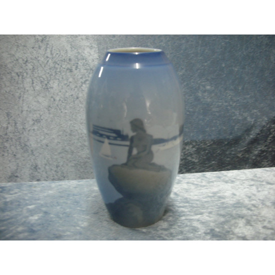Vase med Den lille Havfrue nr 1302/6252, 18x5 cm, 1 sortering, Bing & Grøndahl