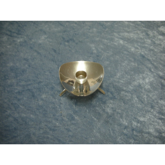 Sølvplet Lysestage til kertelys på 3 ben, 5 cm, Cohr / Atla