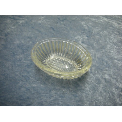 Glass Salt cellar oval, 2.8x7.5x5.3 cm