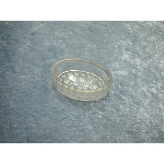 Glass Salt cellar oval, 2.5x6x3.5 cm