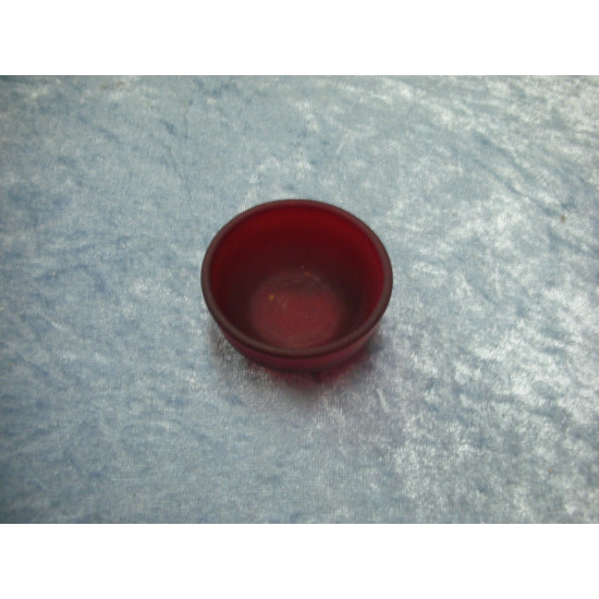 Glass Salt cellar red, 2.5x5.2 cm