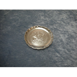 Sølvplet Asiet / Glasbakke, 7.5 cm, E. Pr. Import