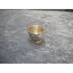 Saltkar i sølvplet skål, 3.8x4.8 cm
