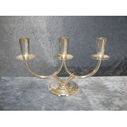 Silver Plate 3-armed candlestick, 13x22x8 cm