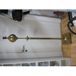 Floor lamp in brass, 150x27 cm