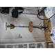 Kobber / Messing Petroleums Standerlampe, ca. 170x45 cm