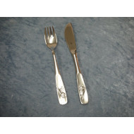 Steel Children's cutlery fork and knife new, 16 + 18 cm, WMF Cromargan