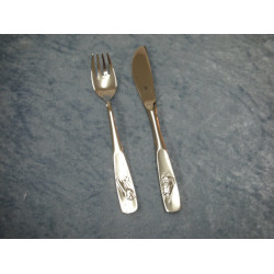 Steel Children's cutlery fork and knife new, 16 + 18 cm, WMF Cromargan
