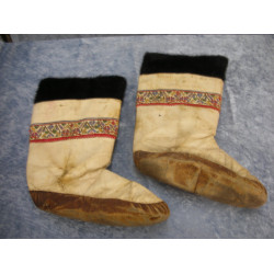 Skin boots with fur, Greenland